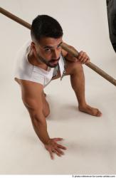 ATILLA KNEELING POSE WITH SPEAR